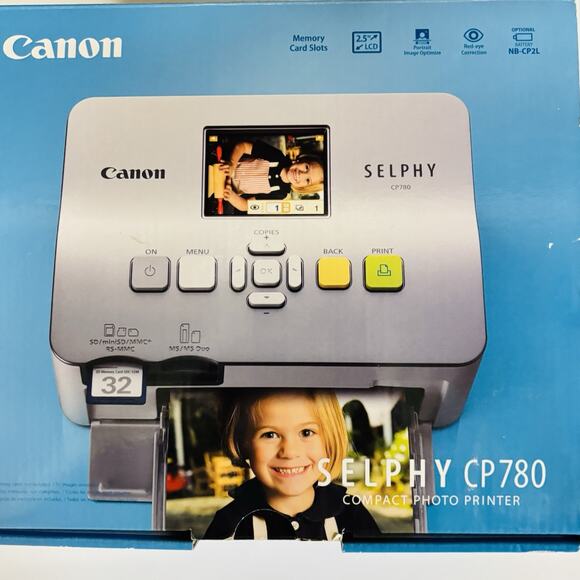 Open Box Canon Selphy CP780 Compact Color Photo Printer Used Working - Picture 1 of 16